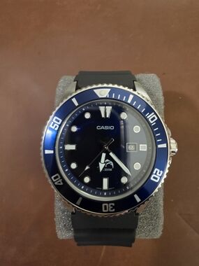 Casio Men's Blue Dive Style Watch 50mm Case